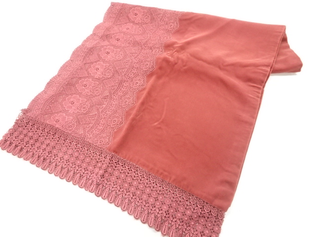 ビロードレース花模様ショール